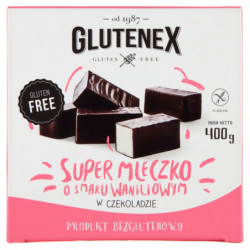 GLUTENEX Super mleczko o smaku waniliowym w czekoladzie 400g