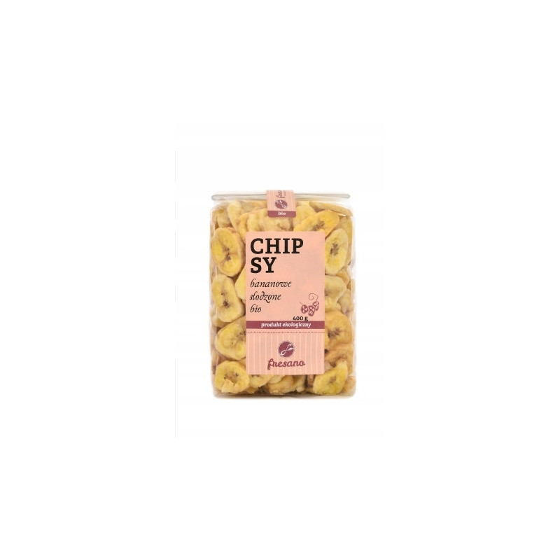 Fresano Chipsy Bananowe słodzone 400g BIO