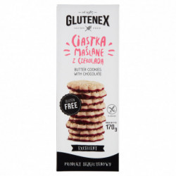 GLUTENEX Bezglutenowe Ciastka Maślane z czeko