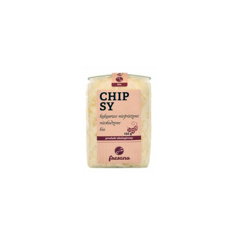 Fresano Chipsy Kokosowe nieprażone niesłodzone 150g BIO