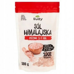 Livity Sól Himalajska różowa gruba 3-5 mm 500g