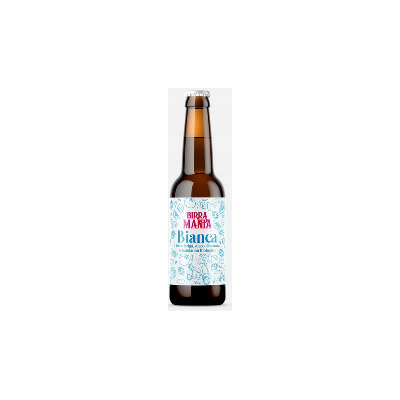 Birra Mania BIANCA IPA niebieska, bezalkoholowa z cytrusami 500ml