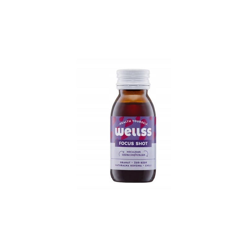 WELLSS Focus Shot - granat, chilli, kofeina 60ml