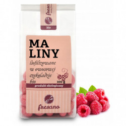 Fresano Maliny w owocowej czekoladzie 100g BIO