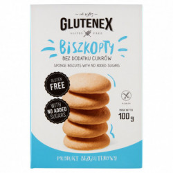 GLUTENEX Bezglutenowe Biszkopty bez Cukru 100g