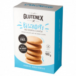 GLUTENEX Bezglutenowe Biszkopty bez Cukru 100g