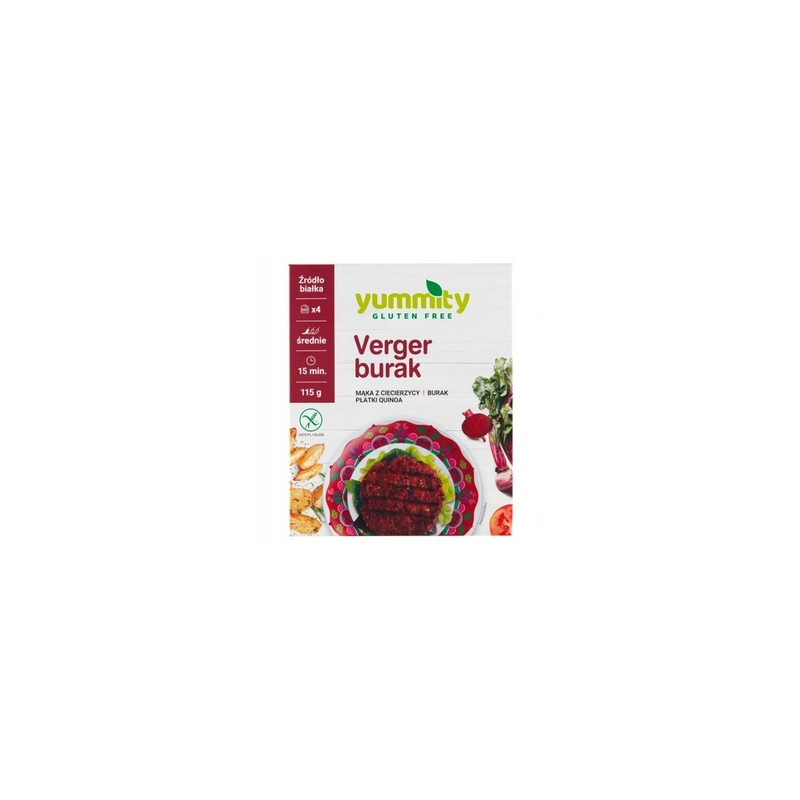 Yummity Burger wegetariański - Verger Burak 115 g