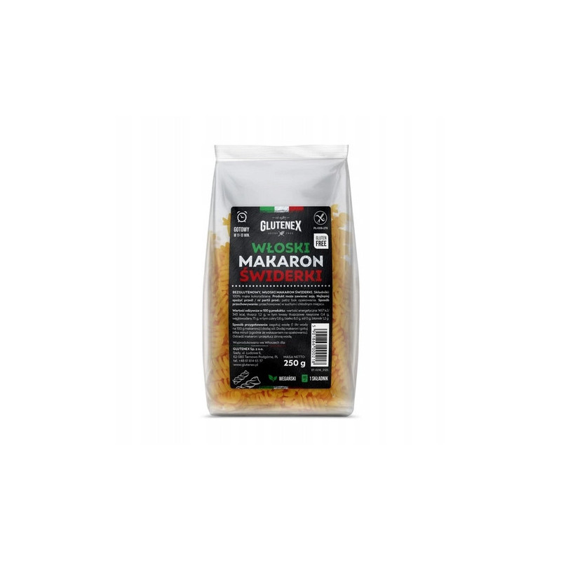 GLUTENEX Makaron Świderki włoski 250g