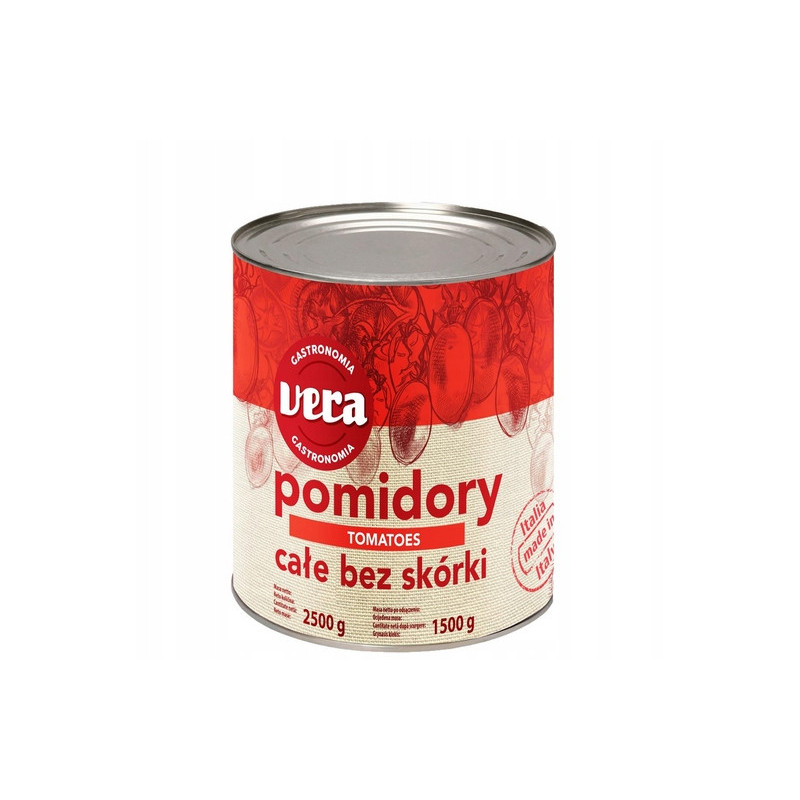 VERA Pomidory całe bez skórki 2500g