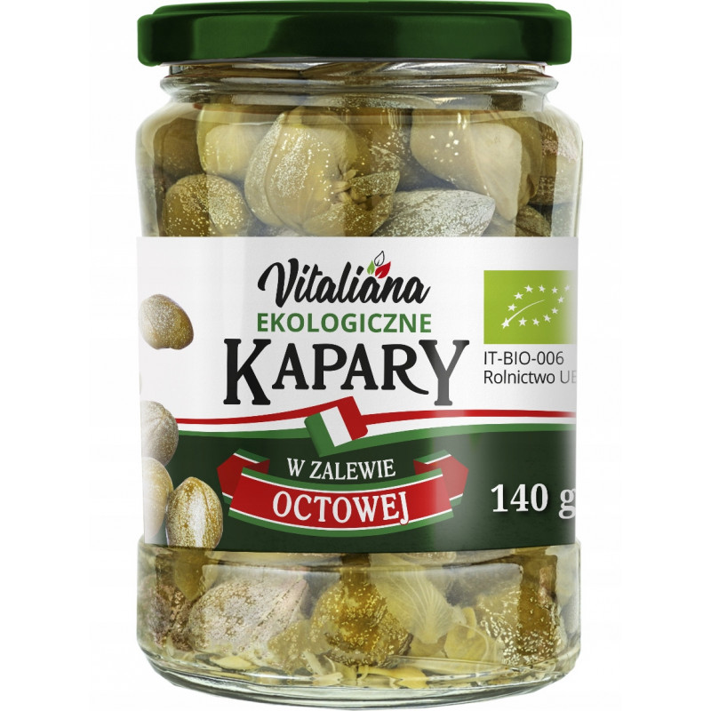 Vitaliana, BIO Kapary w zalewie octowej 140g