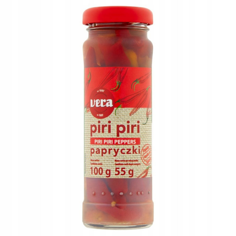 VERA Papryczki Piri Piri w zalewie octowej 100g