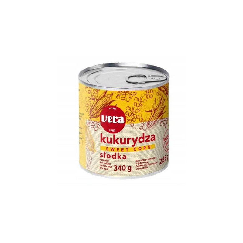 VERA Kukurydza Konserwowa w Puszce 340g