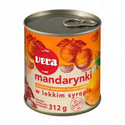 VERA Mandarynki segmenty w lekkim syropie 312g