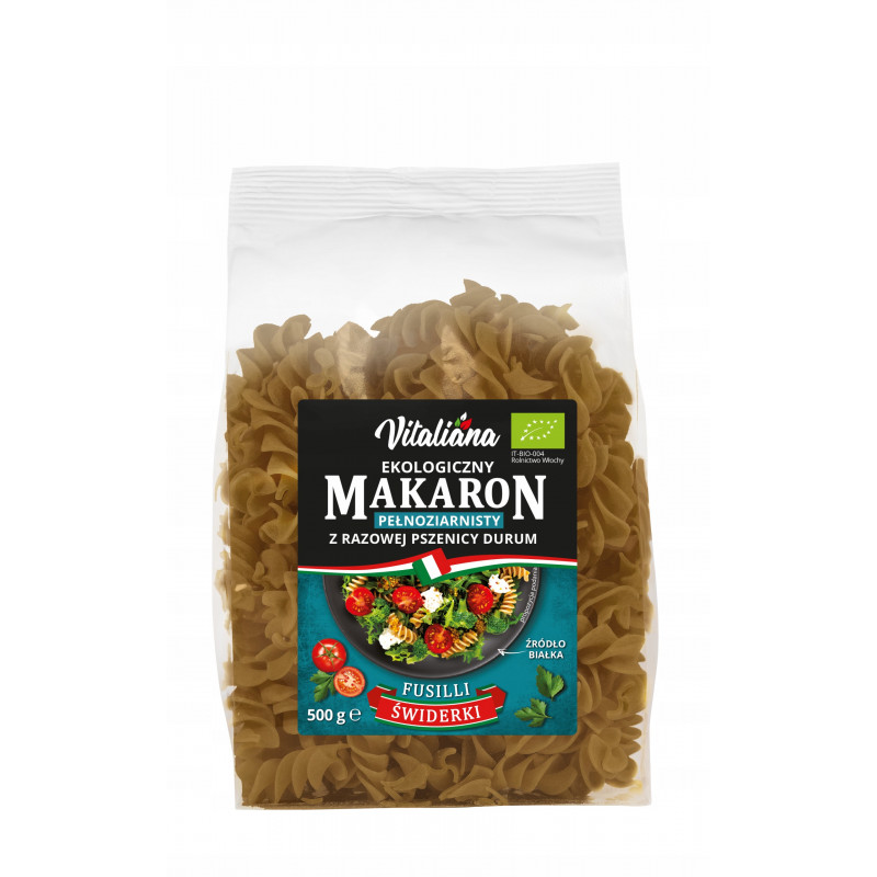 Makaron BIO ŚWIDERKI z Razowej Pszenicy Durum 500g