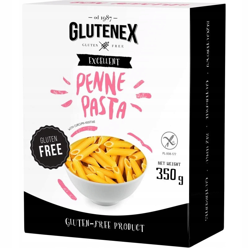 GLUTENEX Bezglutenowy Makaron Penne Pasta 350g